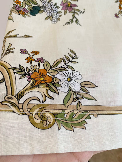 Evelyn Floral Linen Skirt（エヴリン・フローラル・リネン・スカート）