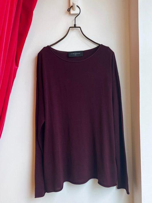 【212Bleecker Luxe】Burgan Loose Knit Pullov／バーガンディー ルーズニットプルオーバー
