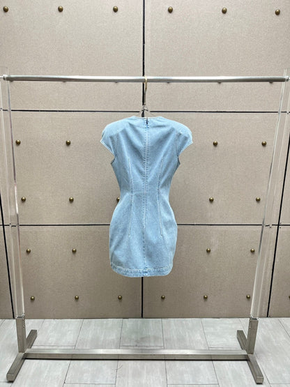 【212Bleecker Luxe】Contour Denim Dress