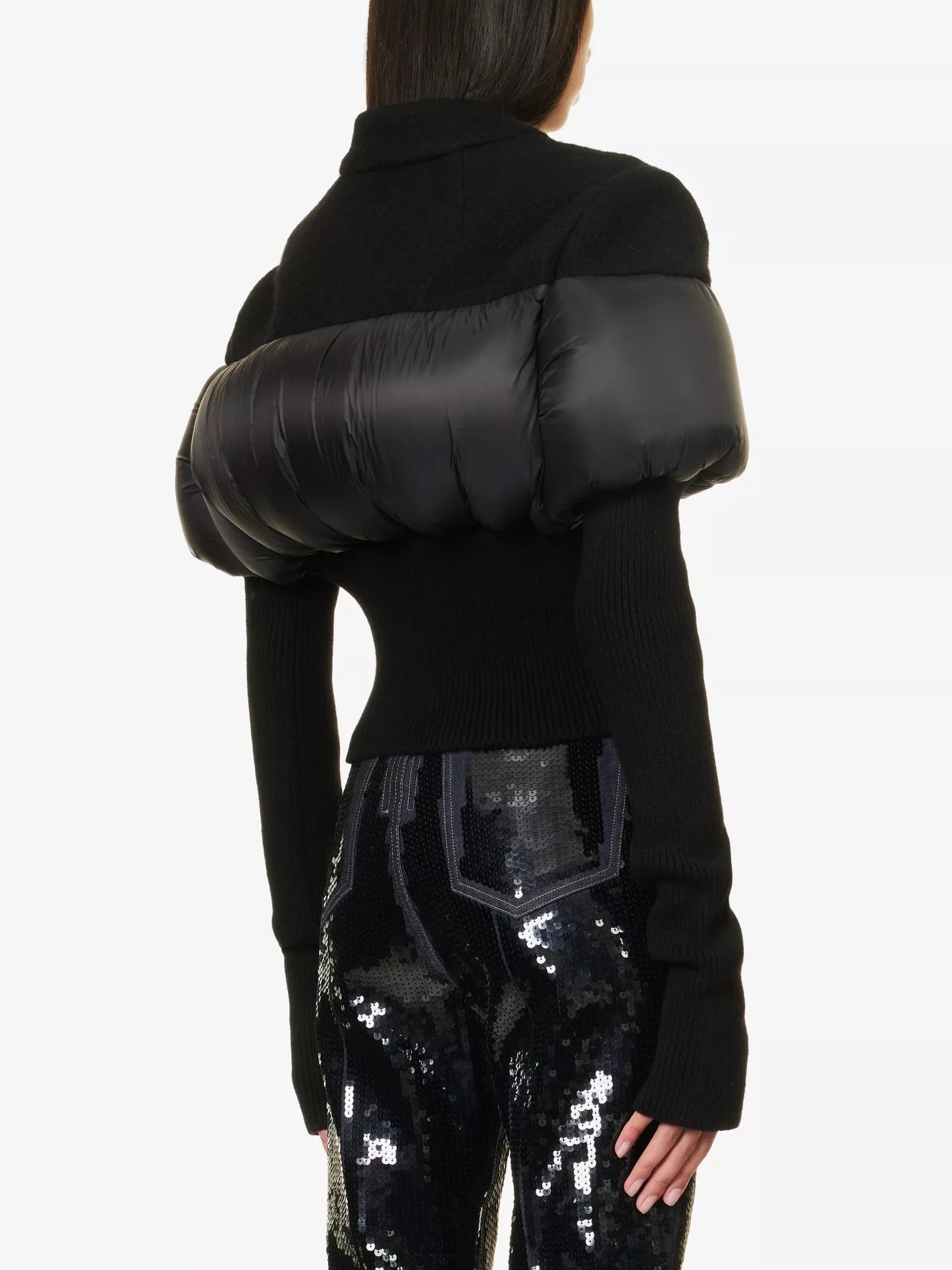 Alexandra Structured Puff-Sleeve Knit Jacket（アレクサンドラ・ストラクチャード・パフスリーブ・ニットジャケット）