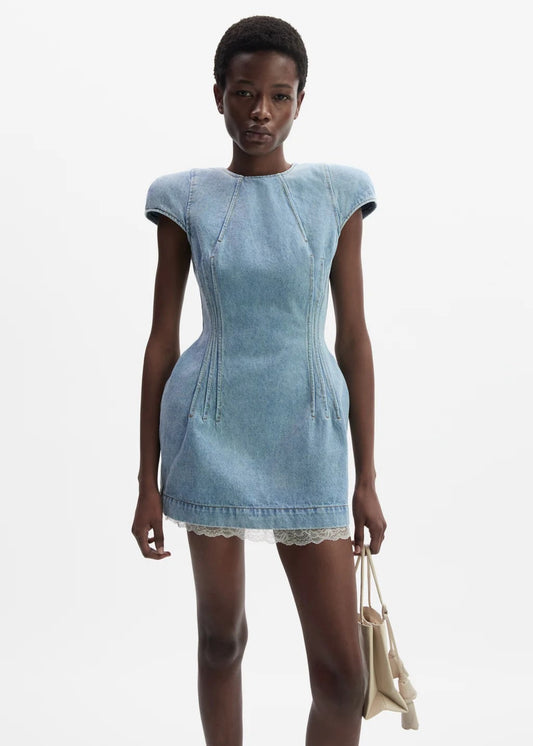 【212Bleecker Luxe】Contour Denim Dress