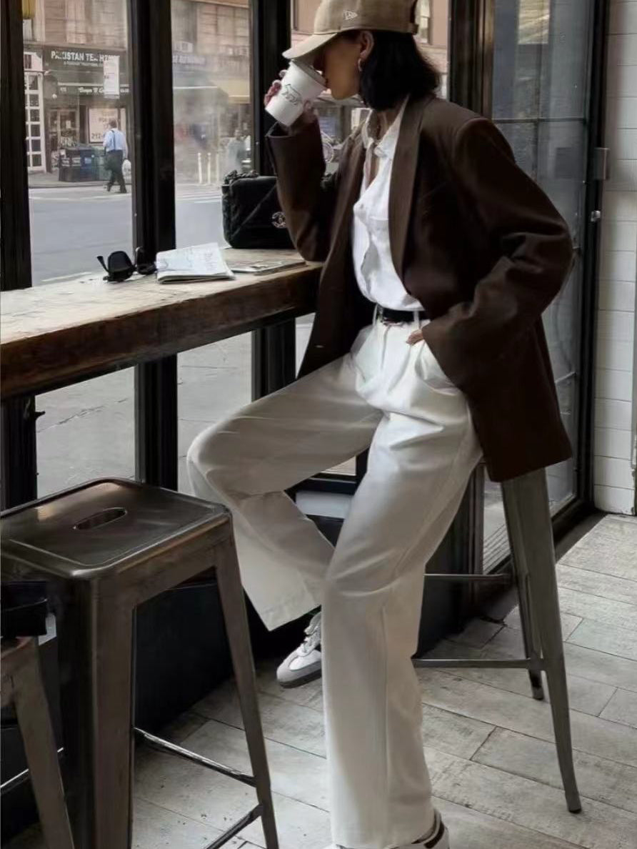 【212Bleecker Luxe】Audrey Soft Straight White Denim（オードリー・ソフトストレート ホワイトデニム）