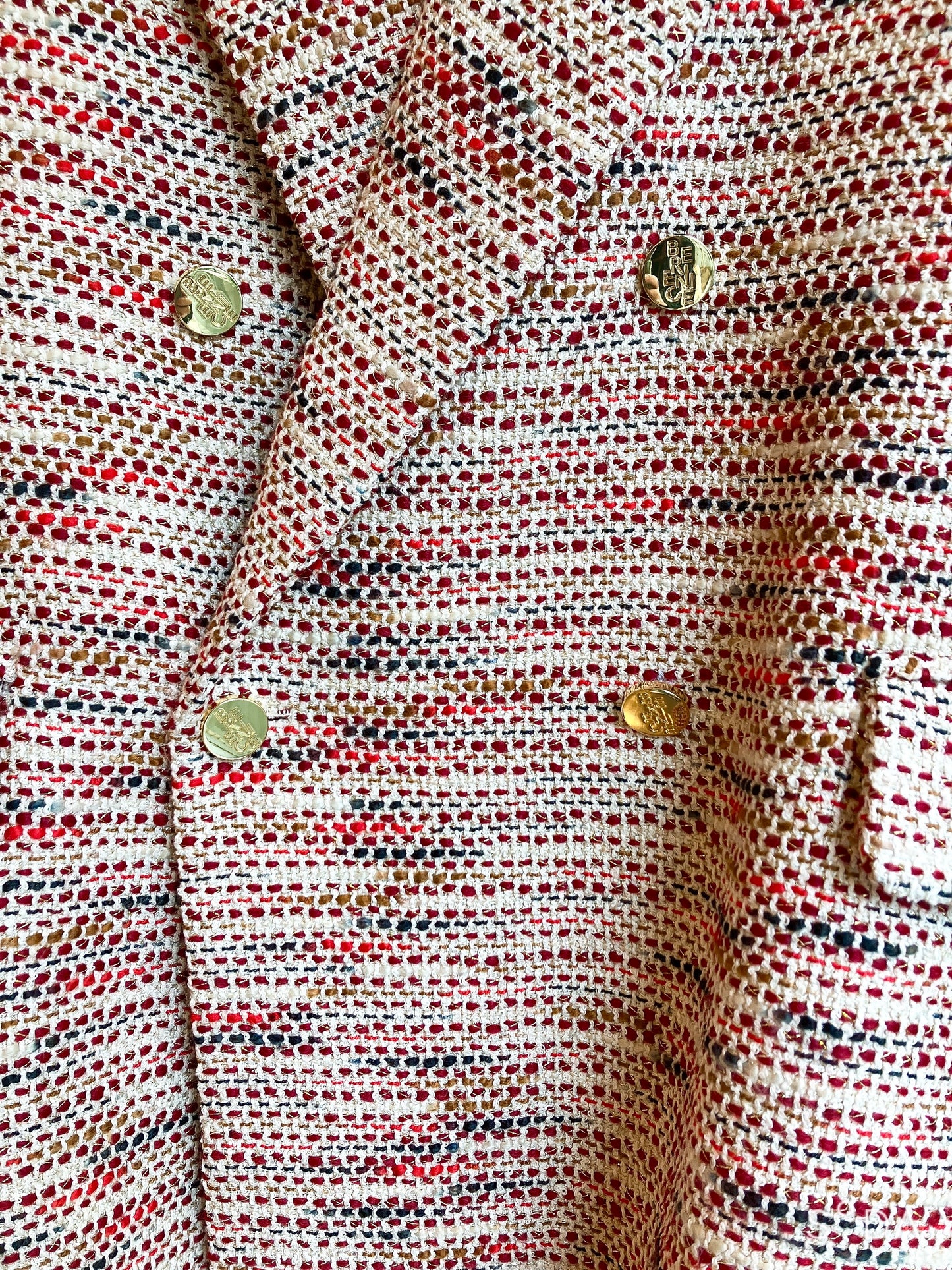 🌹【Berenice】Tweed Double-Breasted Jacket（ベレニス・ツイード・ダブルジャケット）