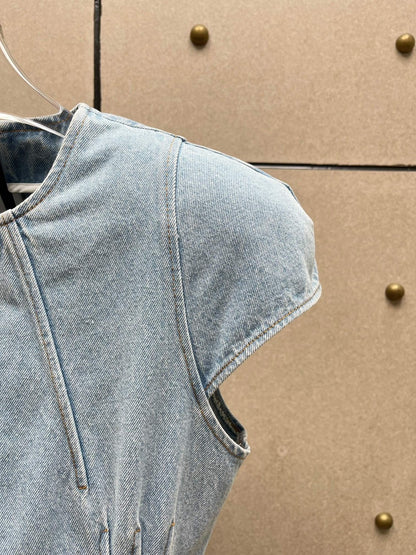 【212Bleecker Luxe】Contour Denim Dress