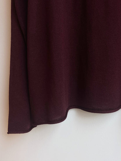 【212Bleecker Luxe】Burgan Loose Knit Pullov／バーガンディー ルーズニットプルオーバー