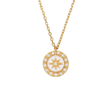 【PY spain】 Enamel White Star Necklace エナメルスター ネックレス