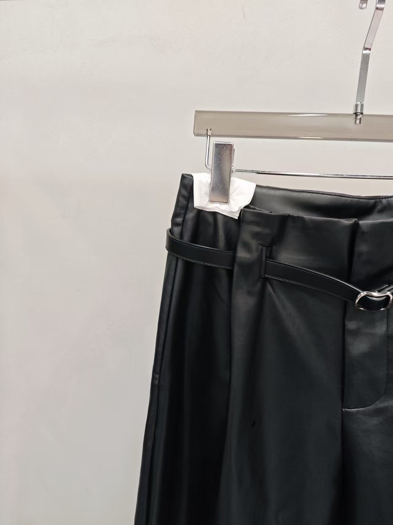 【212Bleecker Luxe】Camille Belted Leather Pants（カミーユ ベルテッド レザーパンツ）