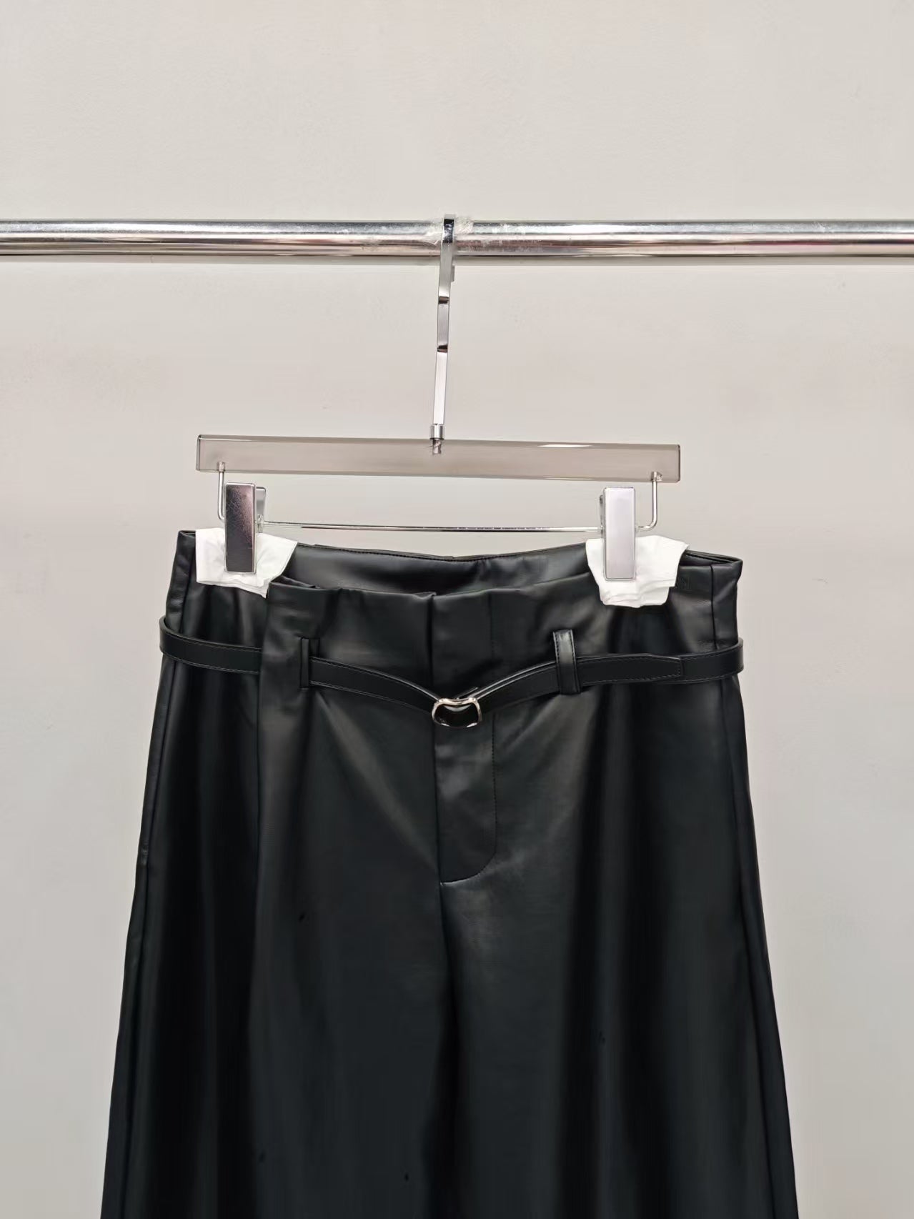 【212Bleecker Luxe】Camille Belted Leather Pants（カミーユ ベルテッド レザーパンツ）