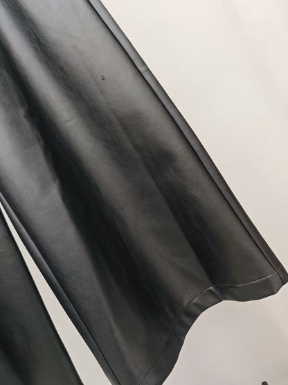 【212Bleecker Luxe】Camille Belted Leather Pants（カミーユ ベルテッド レザーパンツ）
