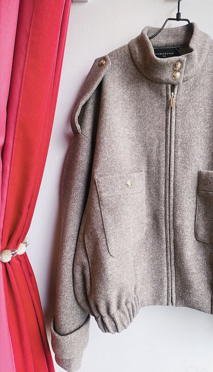 【212bleecker】Juliette Short Wool Zip Jacket／ショートウール ジップジャケット