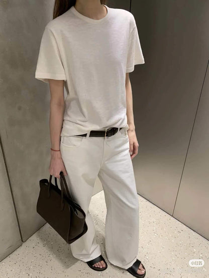【212Bleecker Luxe】Evelyne White Flare Denim （エヴリン ホワイトフレアデニム）