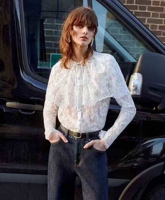【212bleecker】Isabelle Cotton Lace Blouse／コットンレースブラウス