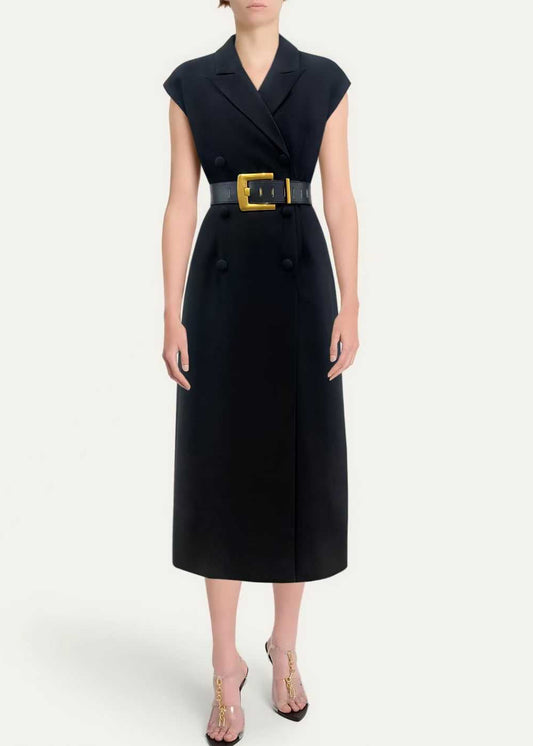 【212Bleecker Luxe】Structured Belted Tailored Dress（ストラクチャード ベルテッド テーラード ドレス）