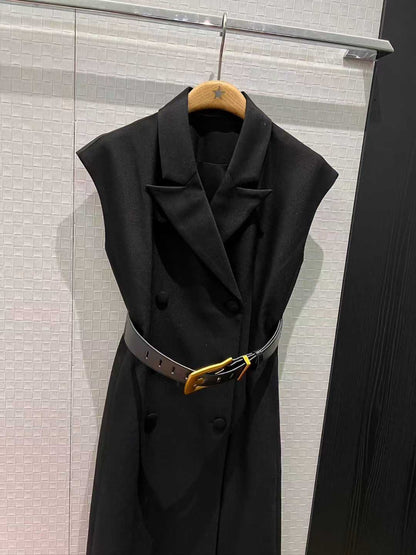 【212Bleecker Luxe】Structured Belted Tailored Dress（ストラクチャード ベルテッド テーラード ドレス）