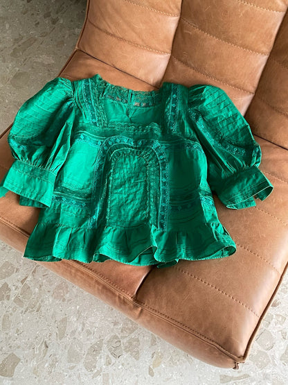 【212Bleecker Luxe】Estelle Romantic Lace Blouse（エステル・ロマンティック・レース・ブラウス）