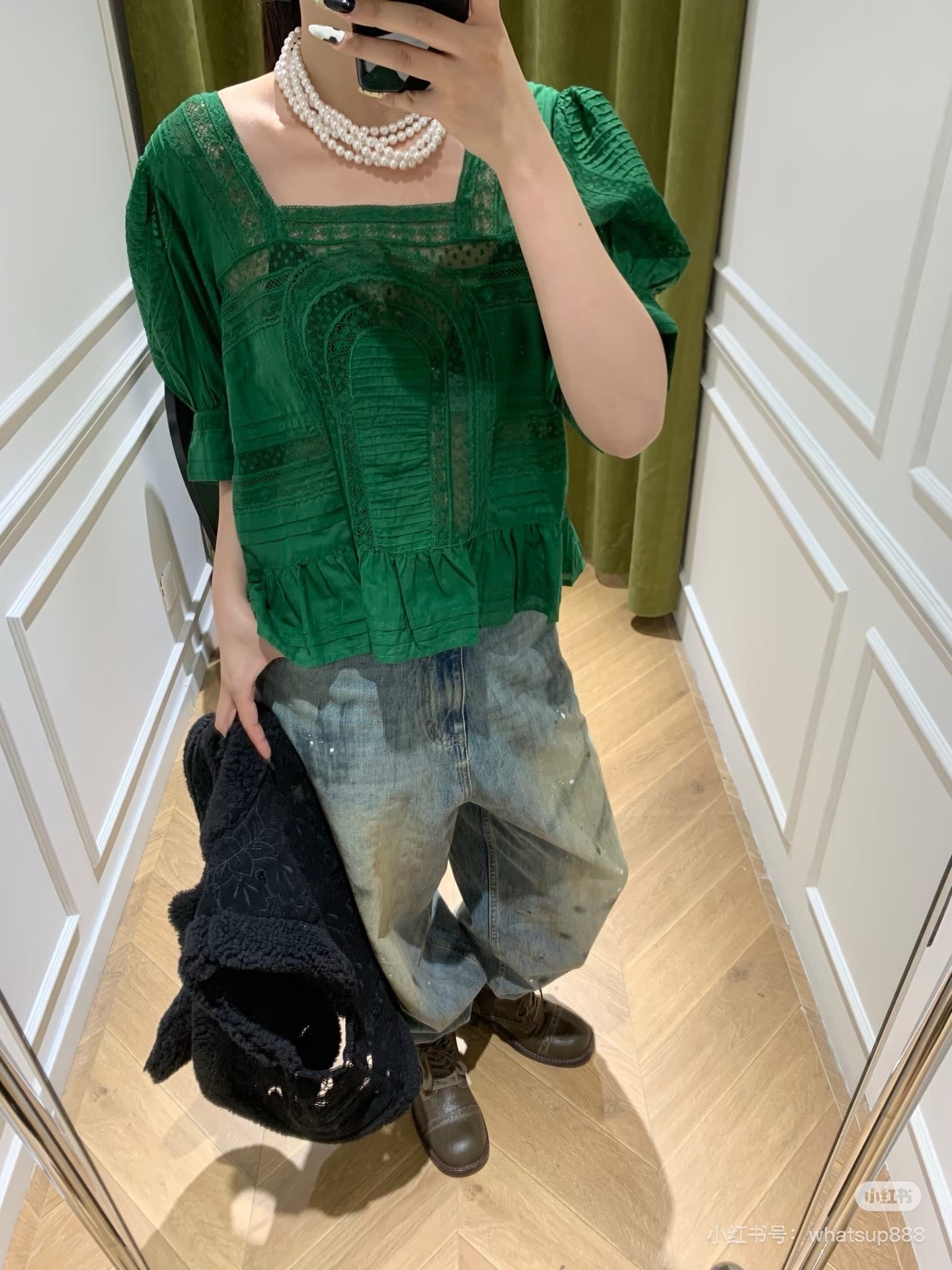 【212Bleecker Luxe】Estelle Romantic Lace Blouse（エステル・ロマンティック・レース・ブラウス）