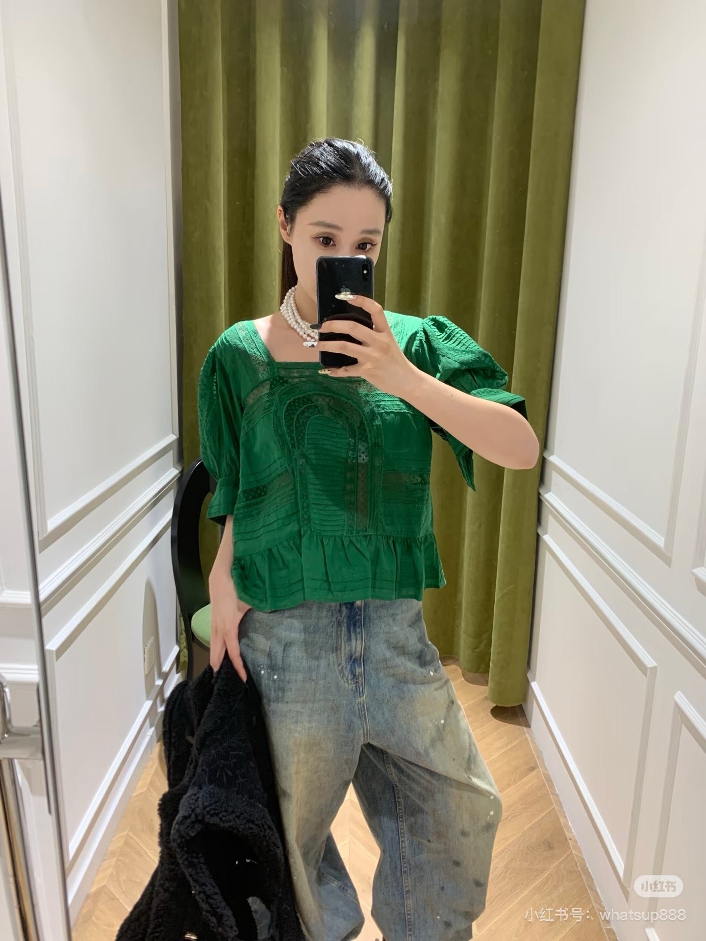 【212Bleecker Luxe】Estelle Romantic Lace Blouse（エステル・ロマンティック・レース・ブラウス）
