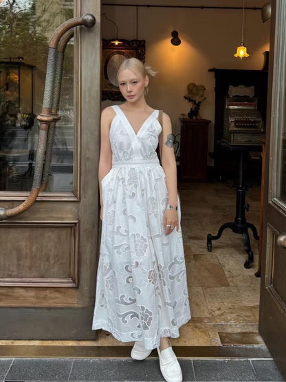 【212Bleecker Luxe】Flora Embroidery Dress（フローラ エンブロイダリードレス）