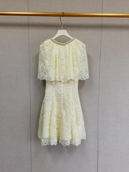 【212Bleecker Luxe】Lumière Lace Cape Dress（ルミエール レース ケープドレス）