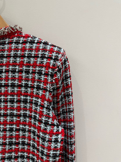 【212Bleecker Luxe】Ruby Bijou Tweed Jacket