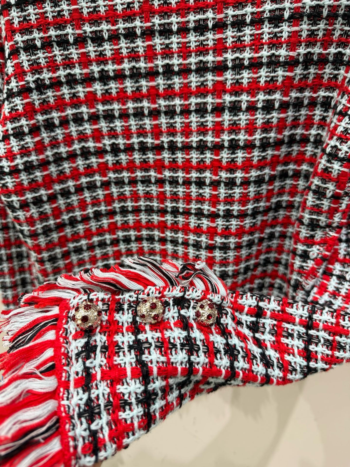 【212Bleecker Luxe】Ruby Bijou Tweed Jacket