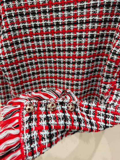 【212Bleecker Luxe】Ruby Bijou Tweed Jacket