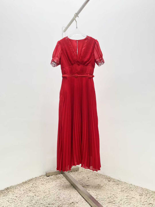 Clara Lace Pleats Dress（クララ・レースプリーツ・ドレス）