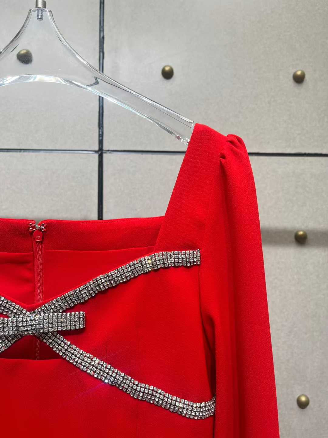 Valentina Crystal Bow Red Dress（ヴァレンティナ・クリスタルボウ・レッドドレス）