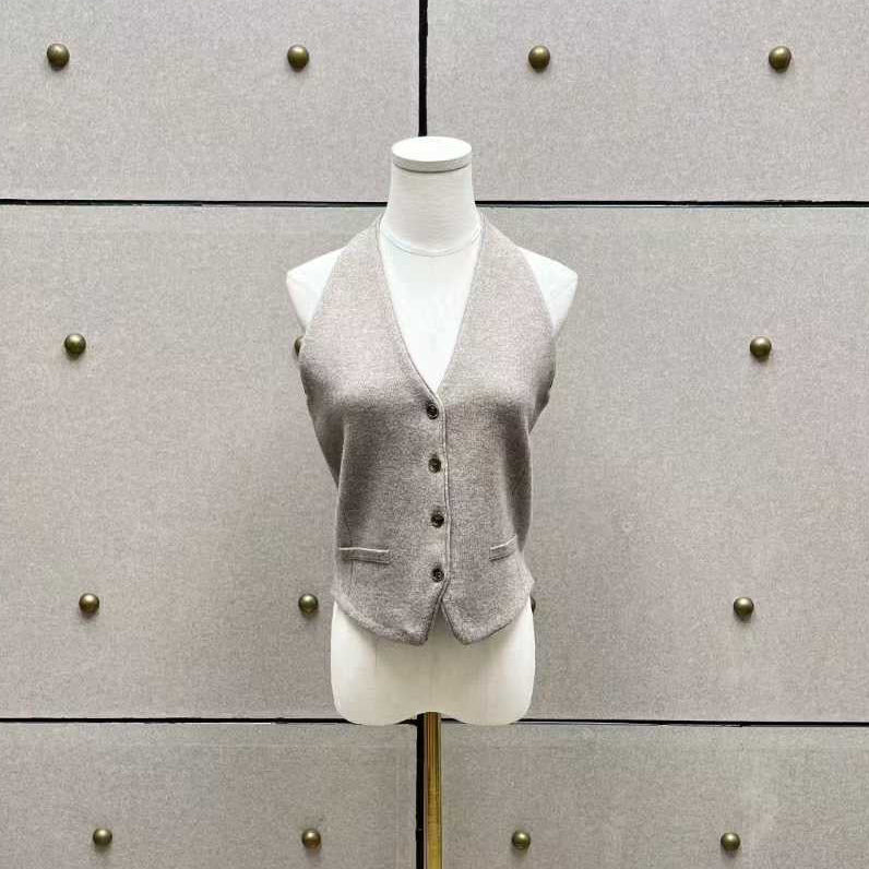 Elise Wool Halter Knit Vest（エリス・ウールハルターニットベスト）