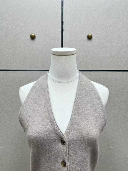 Elise Wool Halter Knit Vest（エリス・ウールハルターニットベスト）