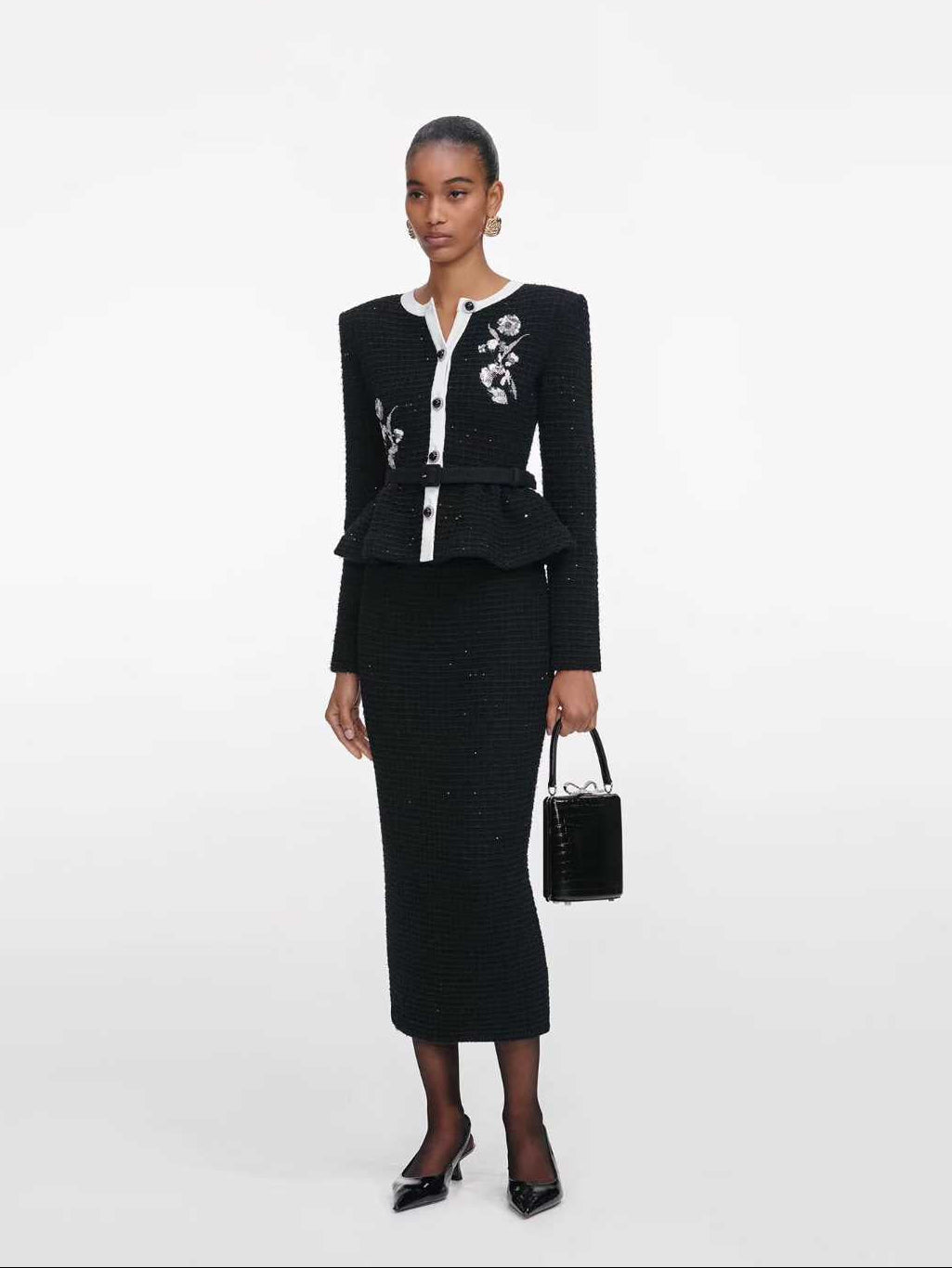 【212Bleecker Luxe】Isabelle Embroidered Knit Dress（イザベル・エンブロイダリー・ニットドレス）