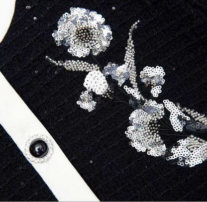 【212Bleecker Luxe】Isabelle Embroidered Knit Dress（イザベル・エンブロイダリー・ニットドレス）