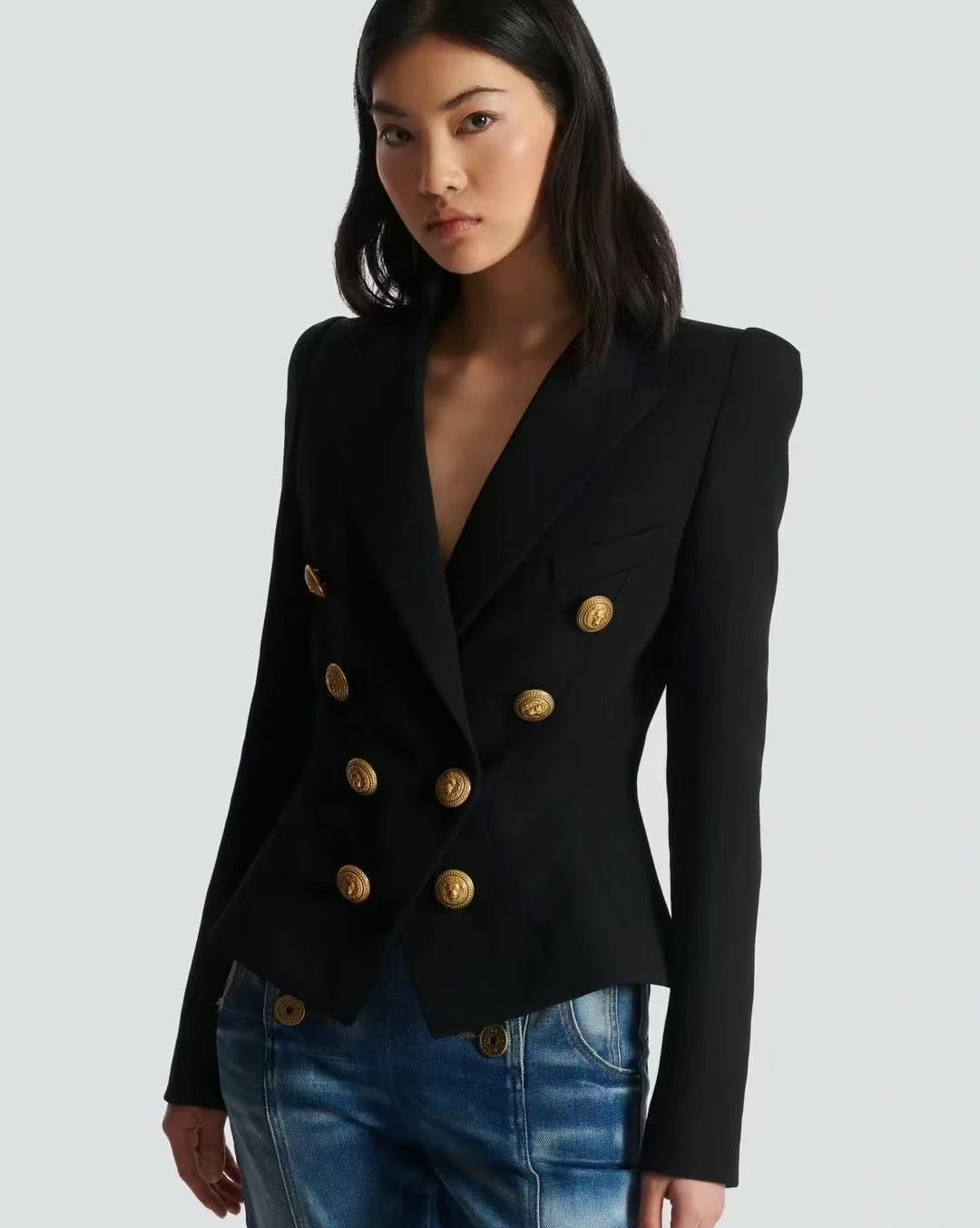 【212Bleecker Luxe】Aurelia Sculpted Double Jacket  オーレリア・スカルプテッドダブルジャケット）