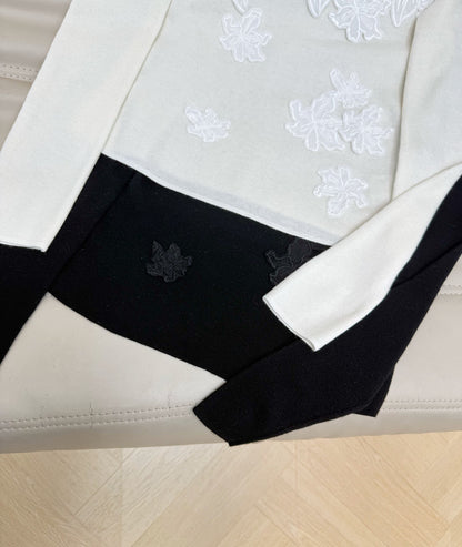 【212Bleecker Luxe】Solène Floral Embroidery Knit  （ソレーヌ・フローラルエンブロイダリーニット）