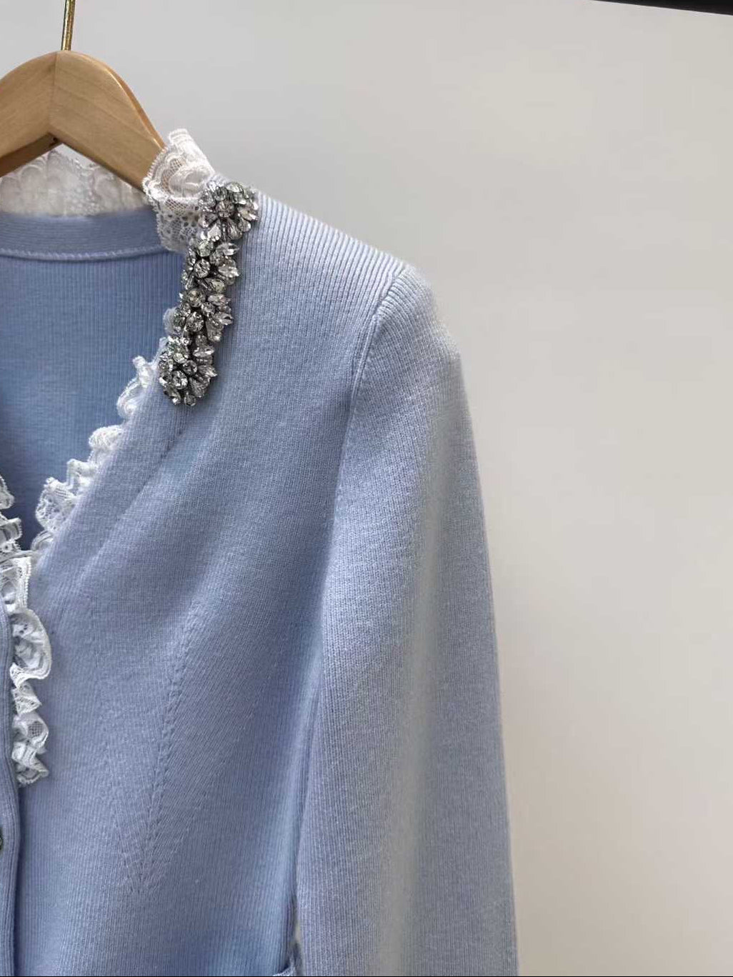 【212Bleecker Luxe】Elise Embroidered Knit Jacket（エリーズ・エンブロイダリー・ニットジャケット）