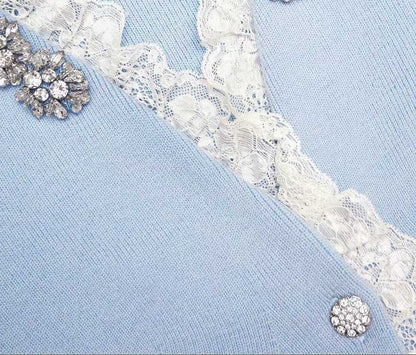 【212Bleecker Luxe】Elise Embroidered Knit Jacket（エリーズ・エンブロイダリー・ニットジャケット）