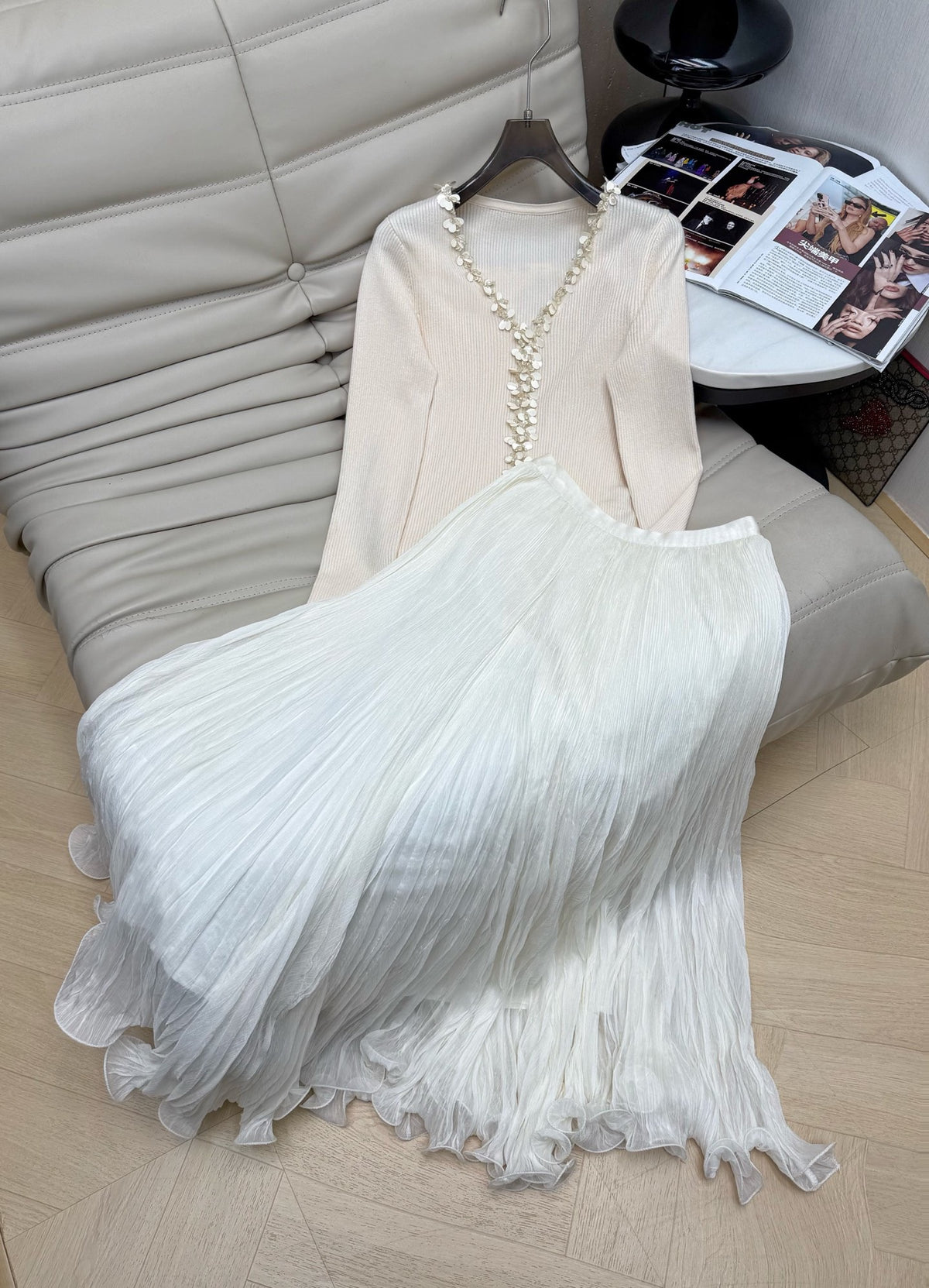 【212Bleecker Luxe】Ivy White Skirt（アイビー・ホワイトスカート）