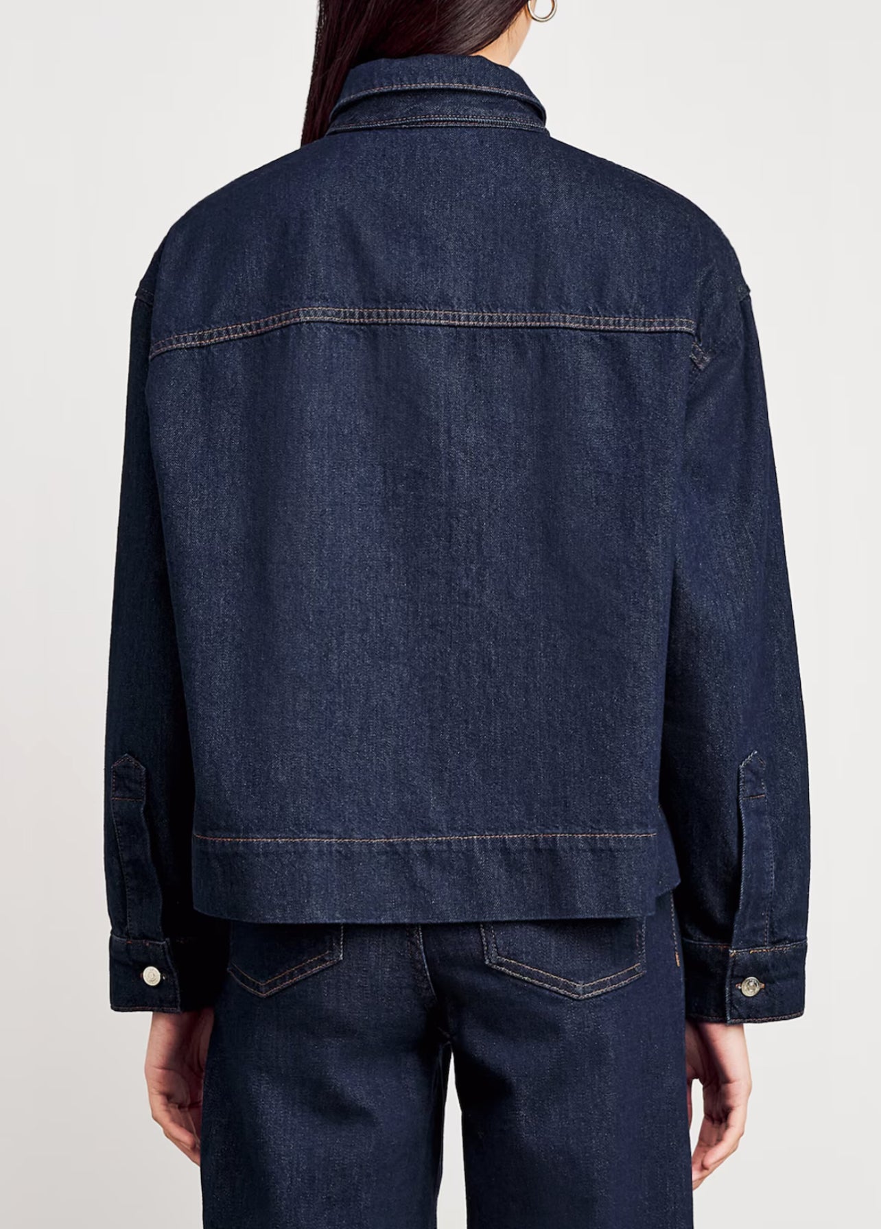 【212bleecker】Gabrielle Bow Denim Color Shirt Jacket（ガブリエル・ボウ・シャツジャケット）