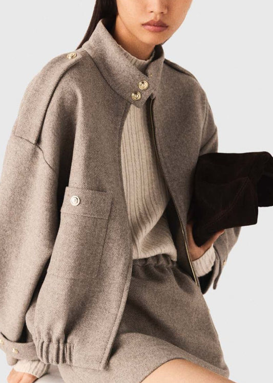 【212bleecker】Juliette Short Wool Zip Jacket／ショートウール ジップジャケット