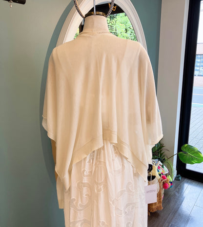 【212Bleecker Luxe】Estelle Sheer Drape Cardigan（エステル・シアードレープカーディガン）