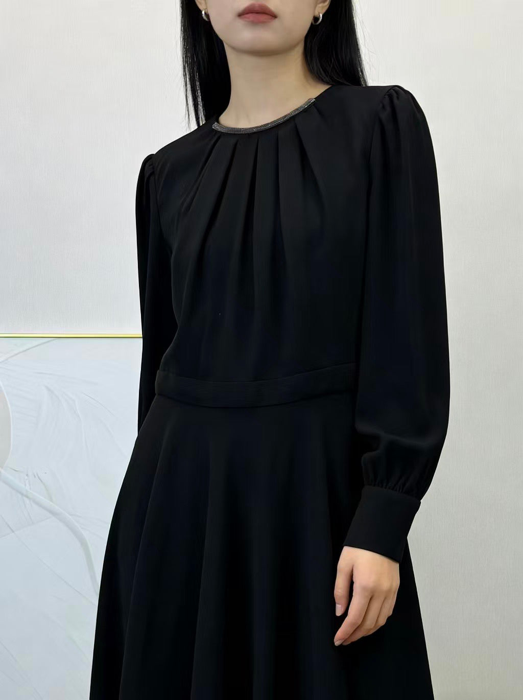 【212Bleecker Luxe】 Nadine Tuck Flare Dress（ナディーヌ・タックフレアドレス）