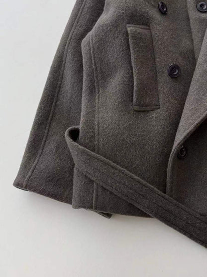 【212Bleecker Luxe】Clara Charcoal Short Coat（クララ・チャコール・ショートコート）