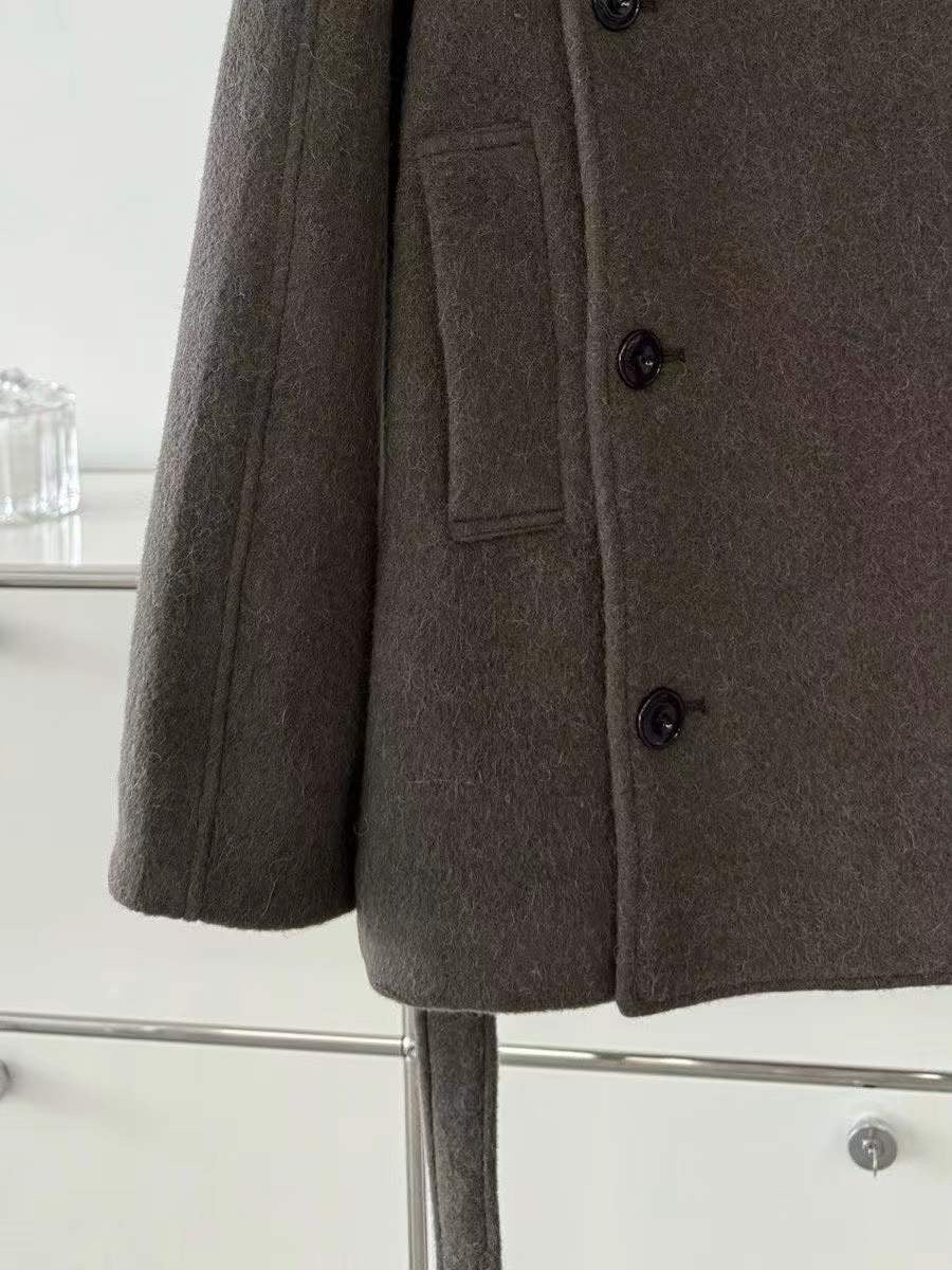【212Bleecker Luxe】Clara Charcoal Short Coat（クララ・チャコール・ショートコート）