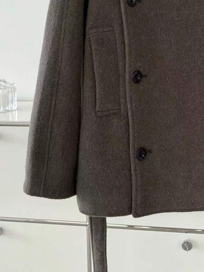 【212Bleecker Luxe】Clara Charcoal Short Coat（クララ・チャコール・ショートコート）