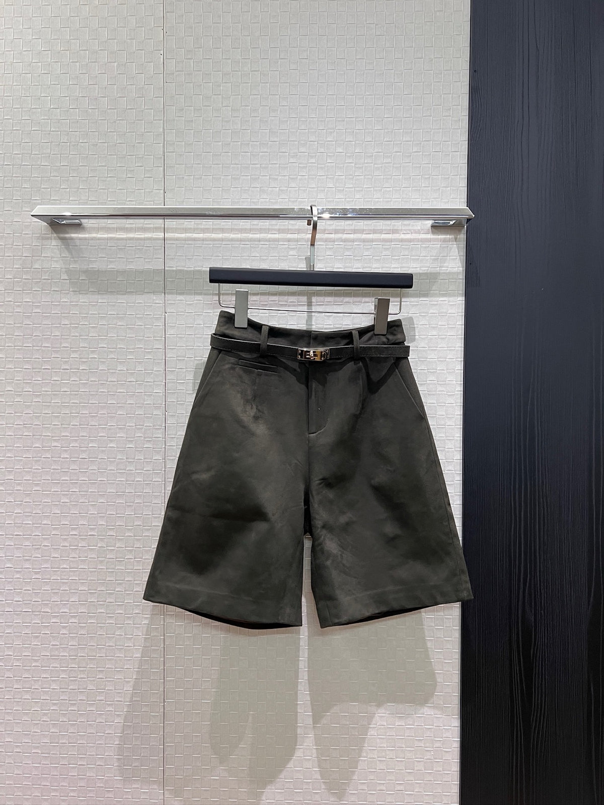 【212Bleecker Luxe】live Sweid  fake leather pants