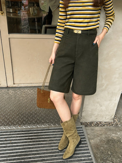 【212Bleecker Luxe】live Sweid  fake leather pants
