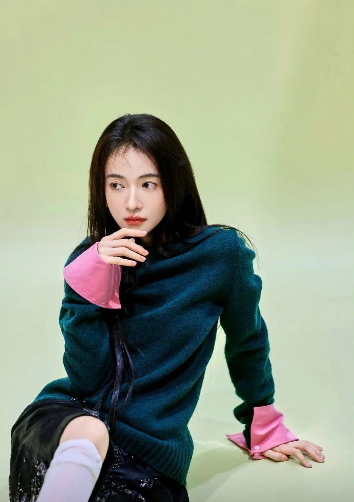 【212Bleecker Luxe】Iris Contrast Cuff Knit