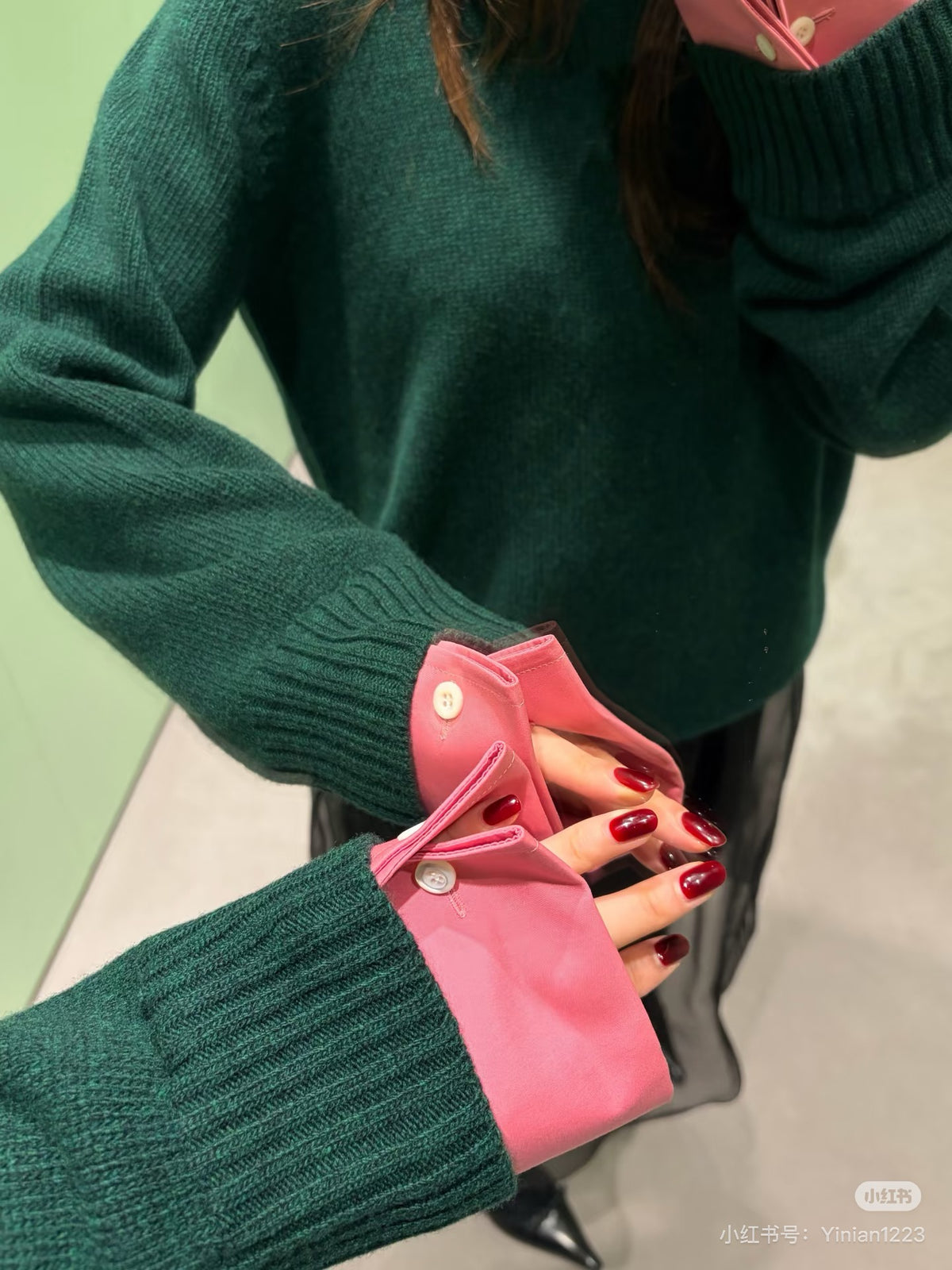 【212Bleecker Luxe】Iris Contrast Cuff Knit