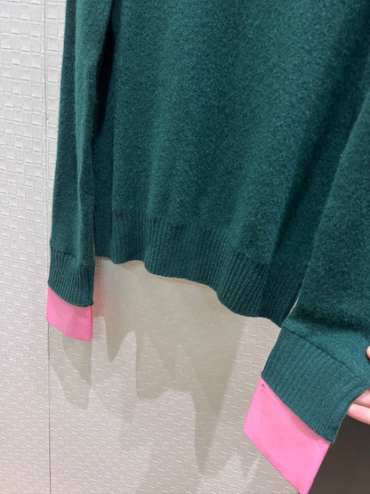 【212Bleecker Luxe】Iris Contrast Cuff Knit