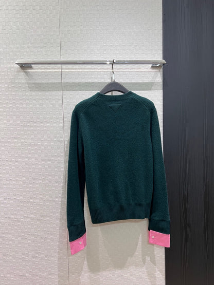 【212Bleecker Luxe】Iris Contrast Cuff Knit
